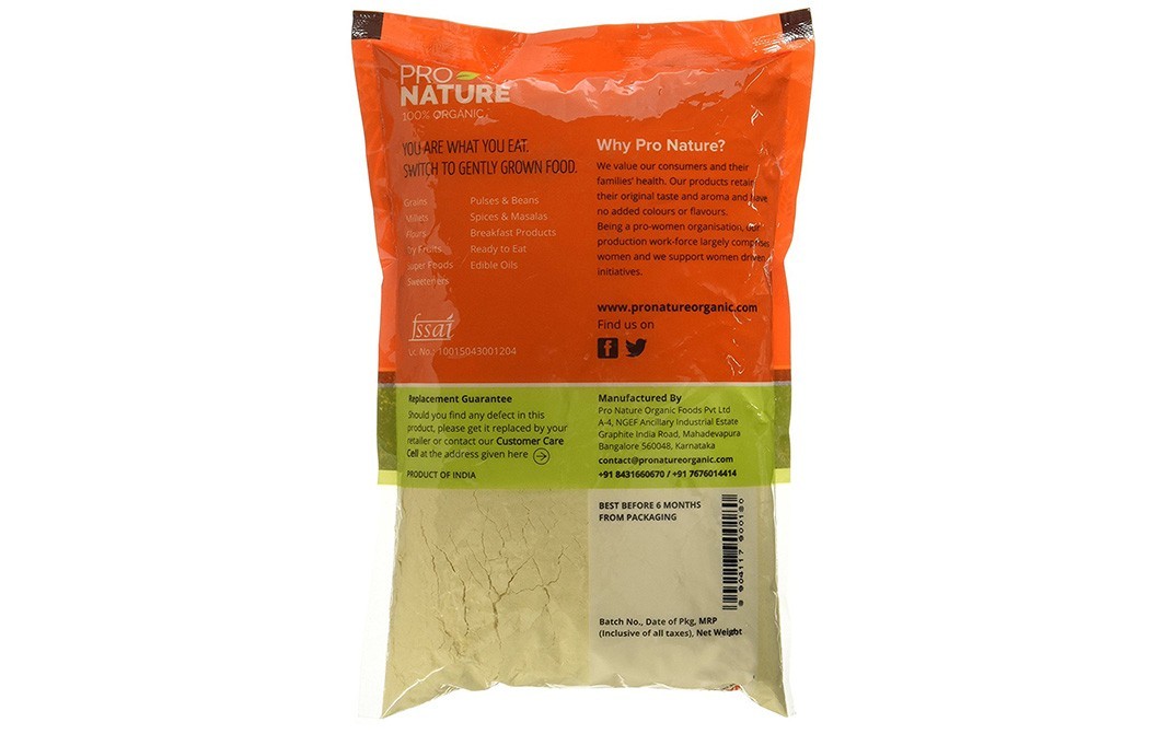 Pro Nature Organic Besan (Gram Flour)    Pack  500 grams